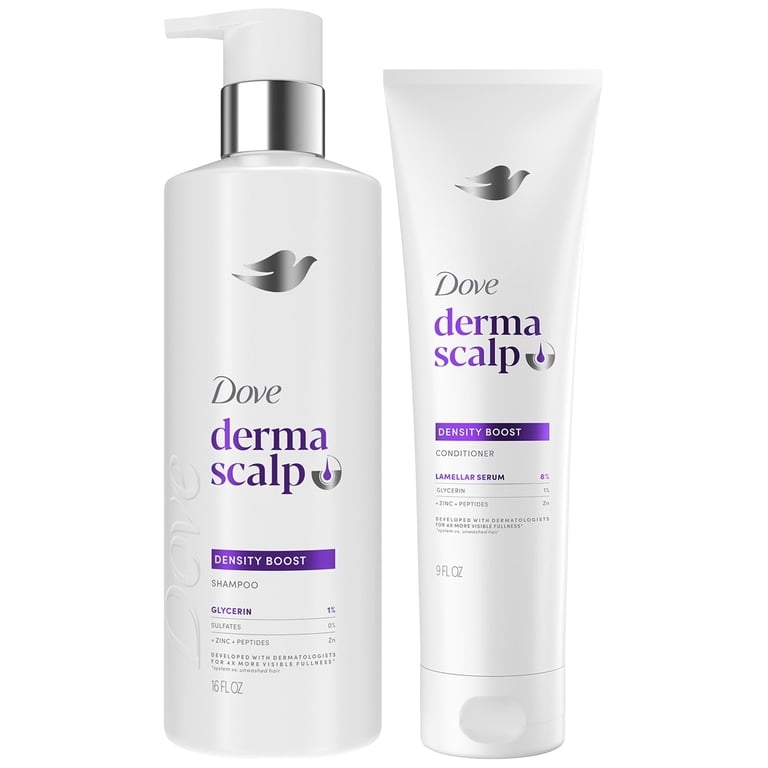 Dove Scalp + Hair Therapy Set, 9.25 Oz, Density Boost Clarifying