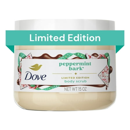 Dove Limited Edition Holiday Treats Body Scrub Peppermint Bark, 15 oz