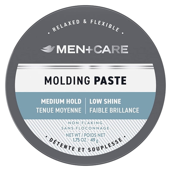 Dove Sculpting Hair Paste Pomade, Textured Look Medium Hold Matte Finish for Men's Hair, 1.75 oz