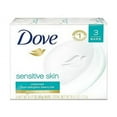 Dove Sensitive Skin Beauty Bar, Unscented, 3.17 Oz, 3 Ea