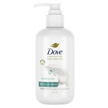 Dove Sensitive Skin Moisturizing Fresh Hand Sanitizer Gel, 8 oz
