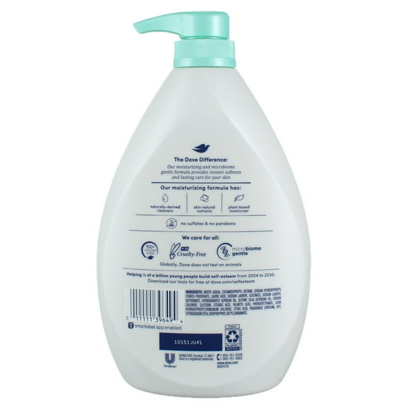 Dove Sensitive Skin Sensitive Skin Body Wash, Fragrance Free, 34 fl oz