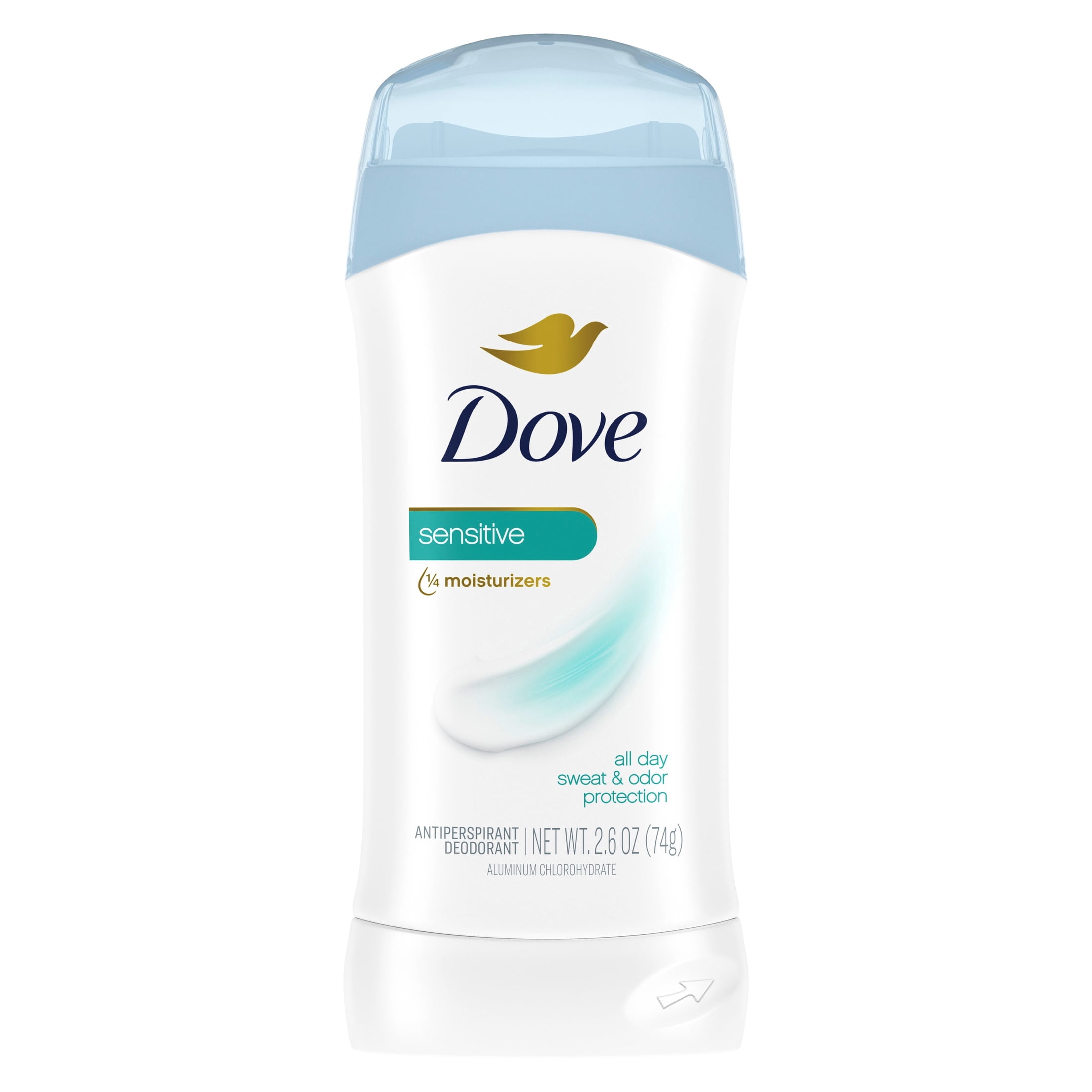 Dove Invisible Solid Antiperspirant Deodorant Stick For Women, Sensitive, For 48H Underarm Sweat & Odor Protection ,2.6 oz