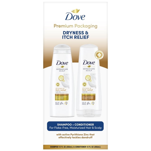Dove Shampoo And Conditioner Set Dermacare Scalp Dryness & Itch