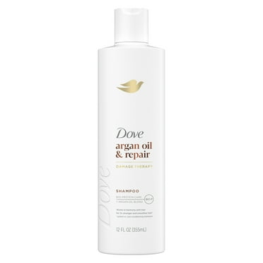 Dove Shampoo Argan Oil & Repair for Women Fine Hair with Bio-Protein Care Technology, 12 oz