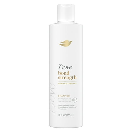 Dove Shampoo Bond Strength with Bio-Protein Care Technology & Peptide Complex, 12 oz