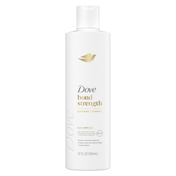 Dove Shampoo Bond Strength with Bio-Protein Care Technology & Peptide Complex, 12 oz