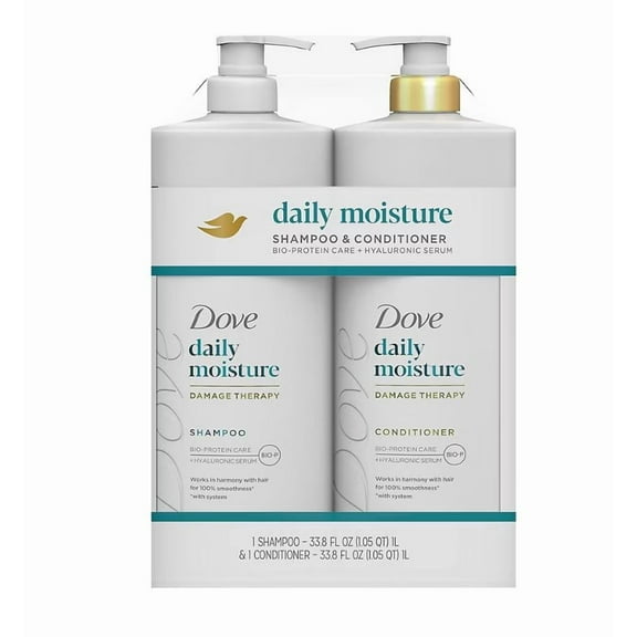 Dove Shampoo & Conditioner Daily Moisture, 2 ct./33.8 fl. oz.