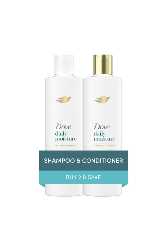 Daily Moisture Shampoo & Conditioner Set, 12 fl oz 2 count