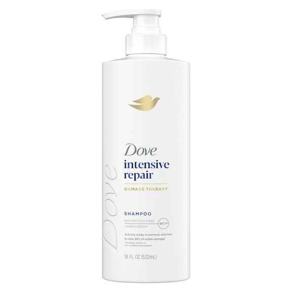 Dove Shampoo Intensive Repair with Bio-Protein Care Technology & Amino Serum, 18 oz