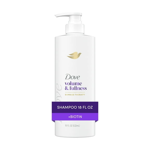Dove Shampoo for Women for Women Volume & Fullness with Bio-Protein Care Technology and Biotin, 18 fl oz