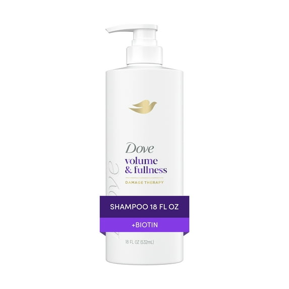 Dove Shampoo for Women for Women Volume & Fullness with Bio-Protein Care Technology and Biotin, 18 fl oz