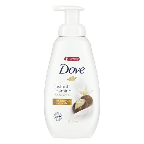 Dove Shea Butter with Warm Vanilla Shower Foam, 13.5 oz