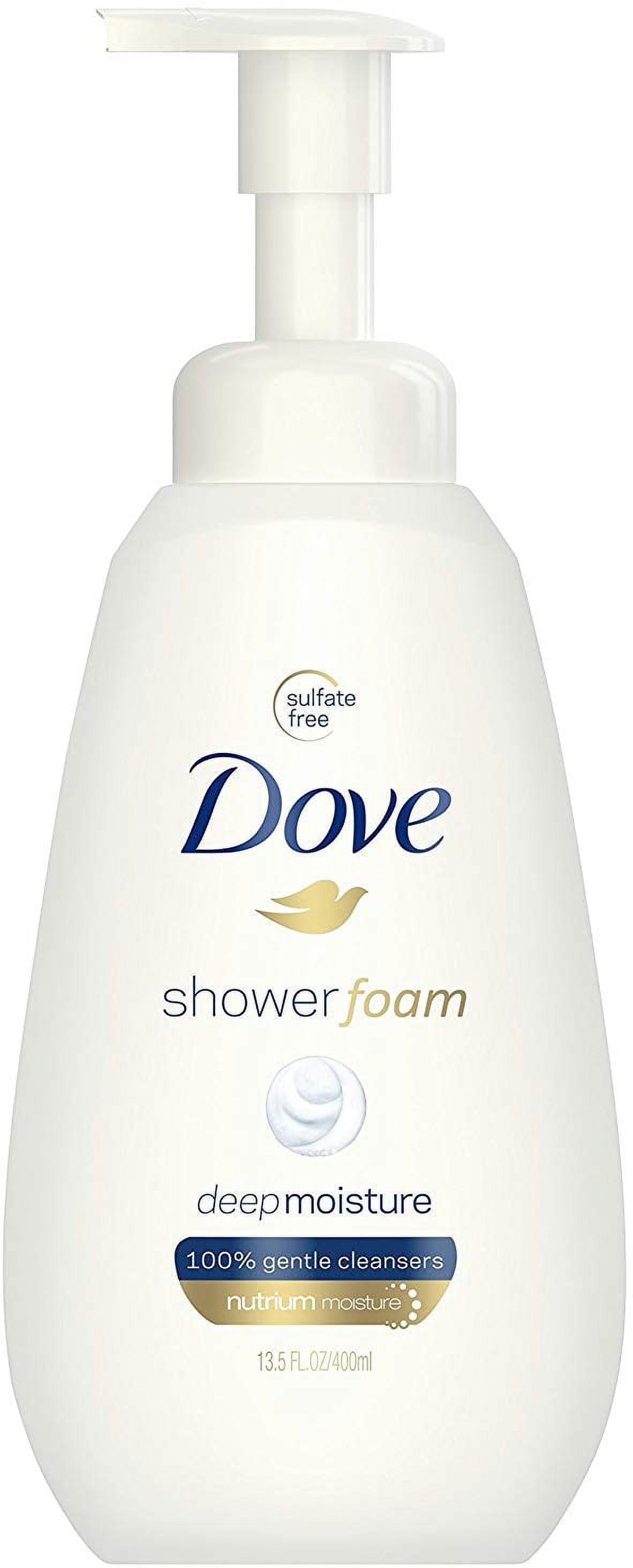 Dove Shower Foam Foaming Body Wash Deep Moisture Nutrium 13.5 oz (Pack of 6)