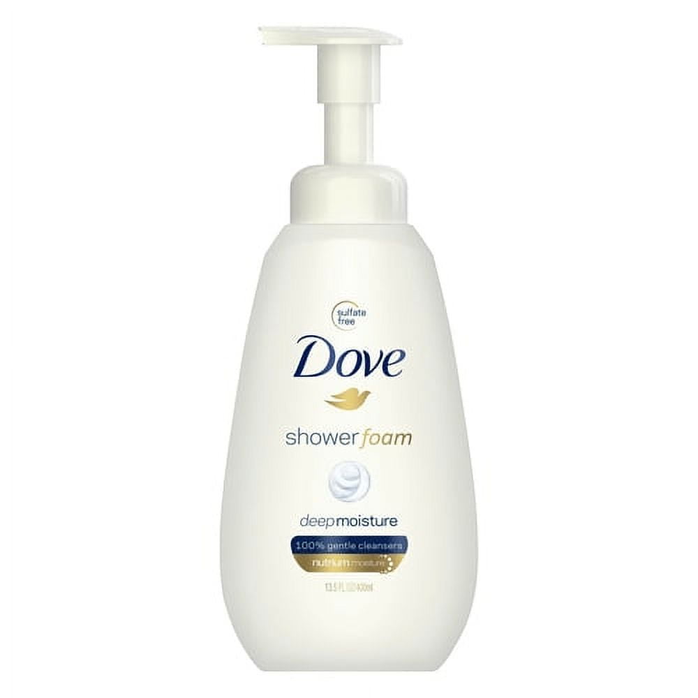 Dove Shower Foam Deep Moisture Body Wash, 13.5 Oz, 6 Pack