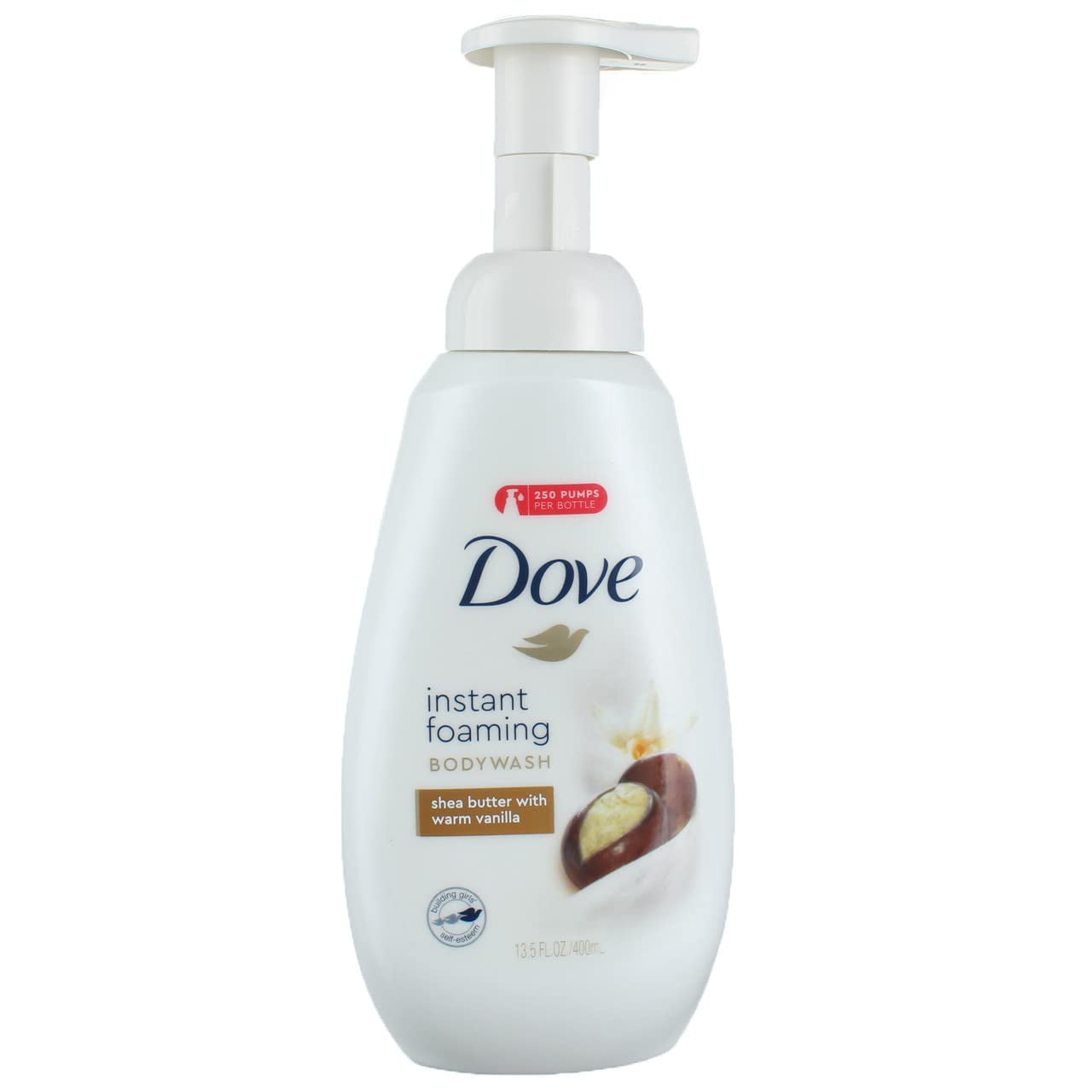Dove Shower Foam Shea BDF6 Butter with Warm Vanilla Foaming Body Wash