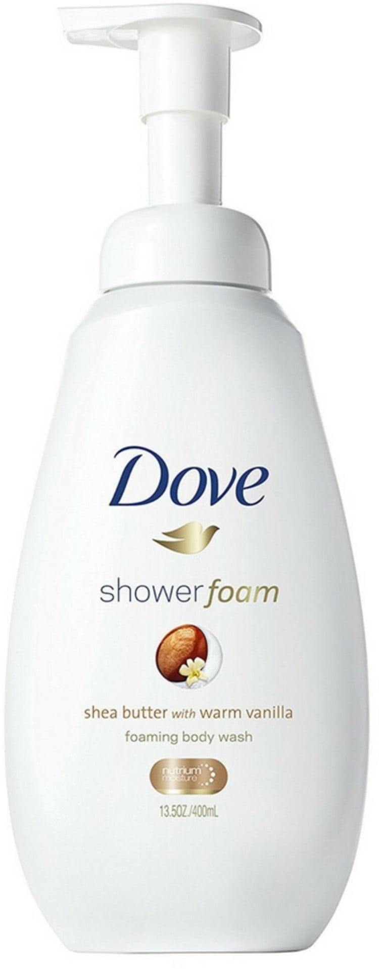 Dove Shower Foam, Shea Butter with Warm Vanilla, 13.5 oz (Pack of 2