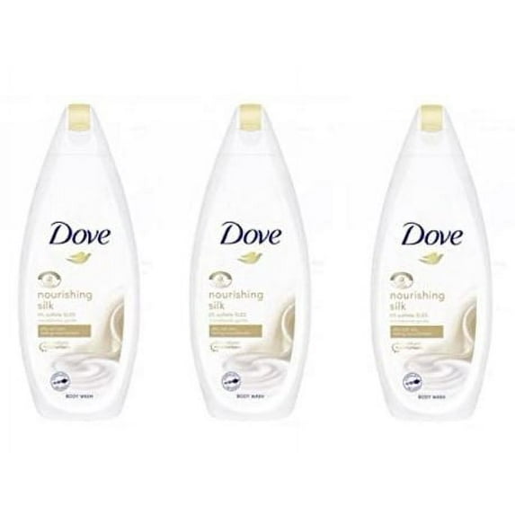 Dove Silk Glow Nourishing Body Wash, 16.9 Ounce / 500 ml - 3 PACK