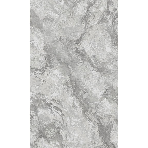 Dove Silver Elegant Marble Design Wallpaper
