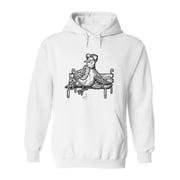 Dove Sitting On A Park Bench Hoodie Men -Image by Shutterstock, Male x-Large