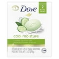 thumbnail image 1 of Dove Skin Care Beauty Bar Cucumber and Green Tea 3.75 oz, 2 Bars, 1 of 4