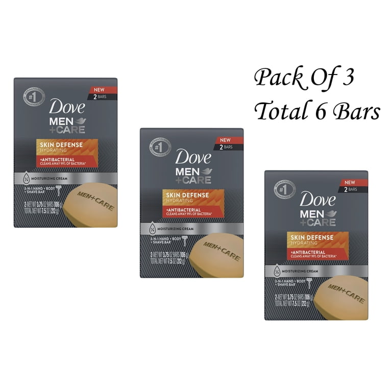 Dove Skin Defense Hydrating 3 In 1 Bar 3.75 Oz (Pack Of 3