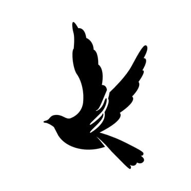 Dove Sticker Decal Die Cut - Self Adhesive Vinyl - Weatherproof - Made in USA - Many Color and Sizes - love peace