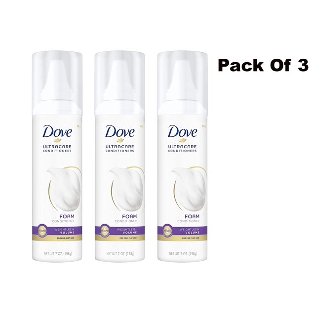 Dove Ultracare Conditioner Foam for Fine, Flat Hair Weightless Volume 7