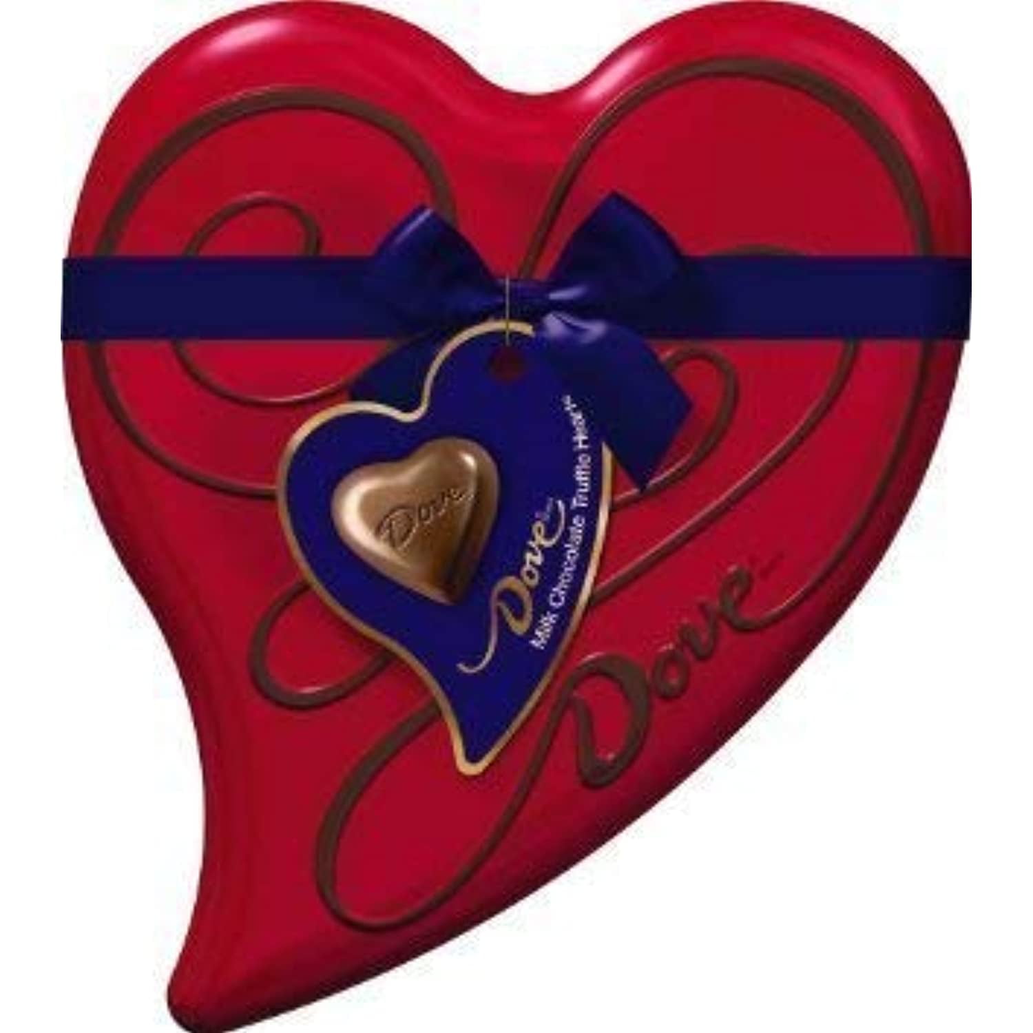 Dove Valentines Milk Chocolate Truffle Heart Tin, 3.04 Oz