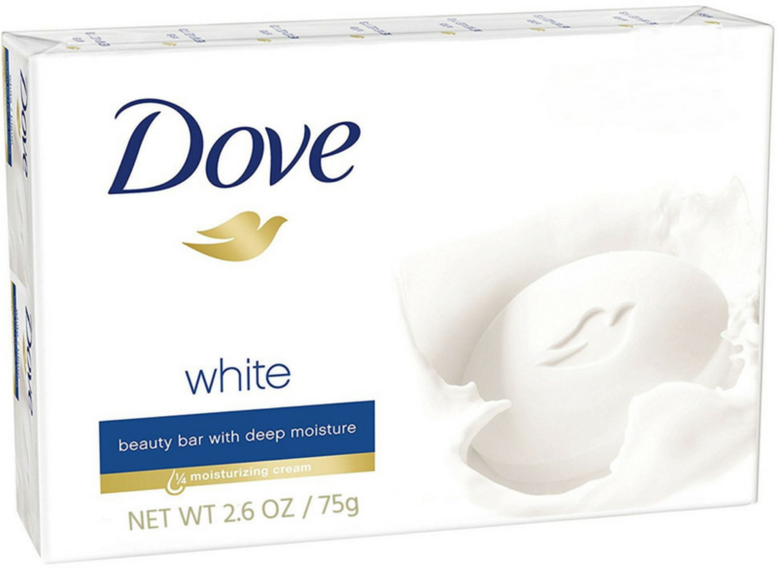 Dove White Beauty Bar with Deep Moisture 2.6 oz (Pack of 4)