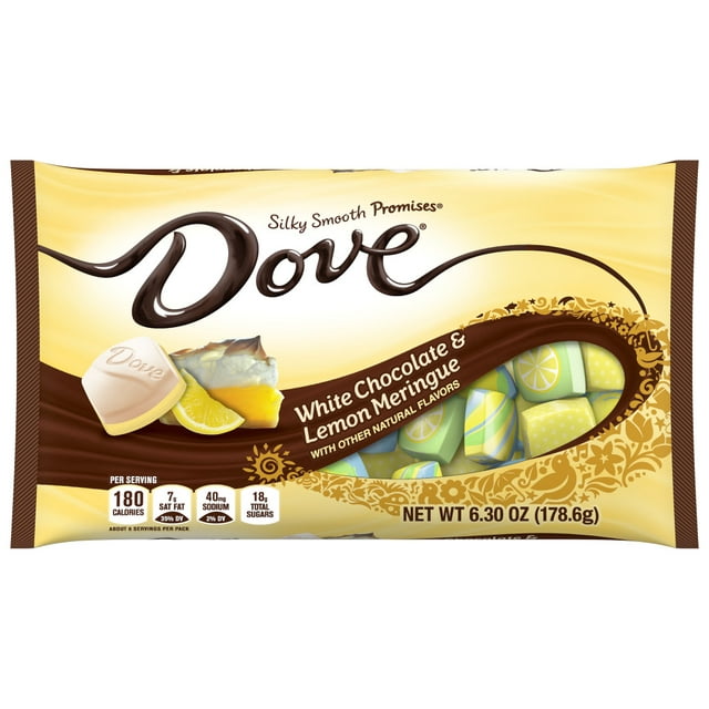 Dove White Chocolate Lemon Meringue, Easter Candy Bag (6.3 Ounces)