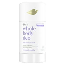 Dove Whole Body Women's Deodorant Stick Coconut + Vanilla Aluminum Free, 2.6 oz
