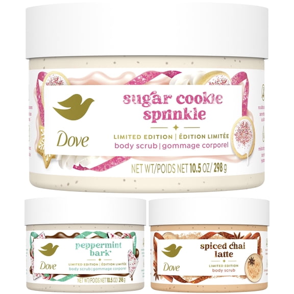 Dove Winter Treats Body Scrub Variety Set, 10.5 oz