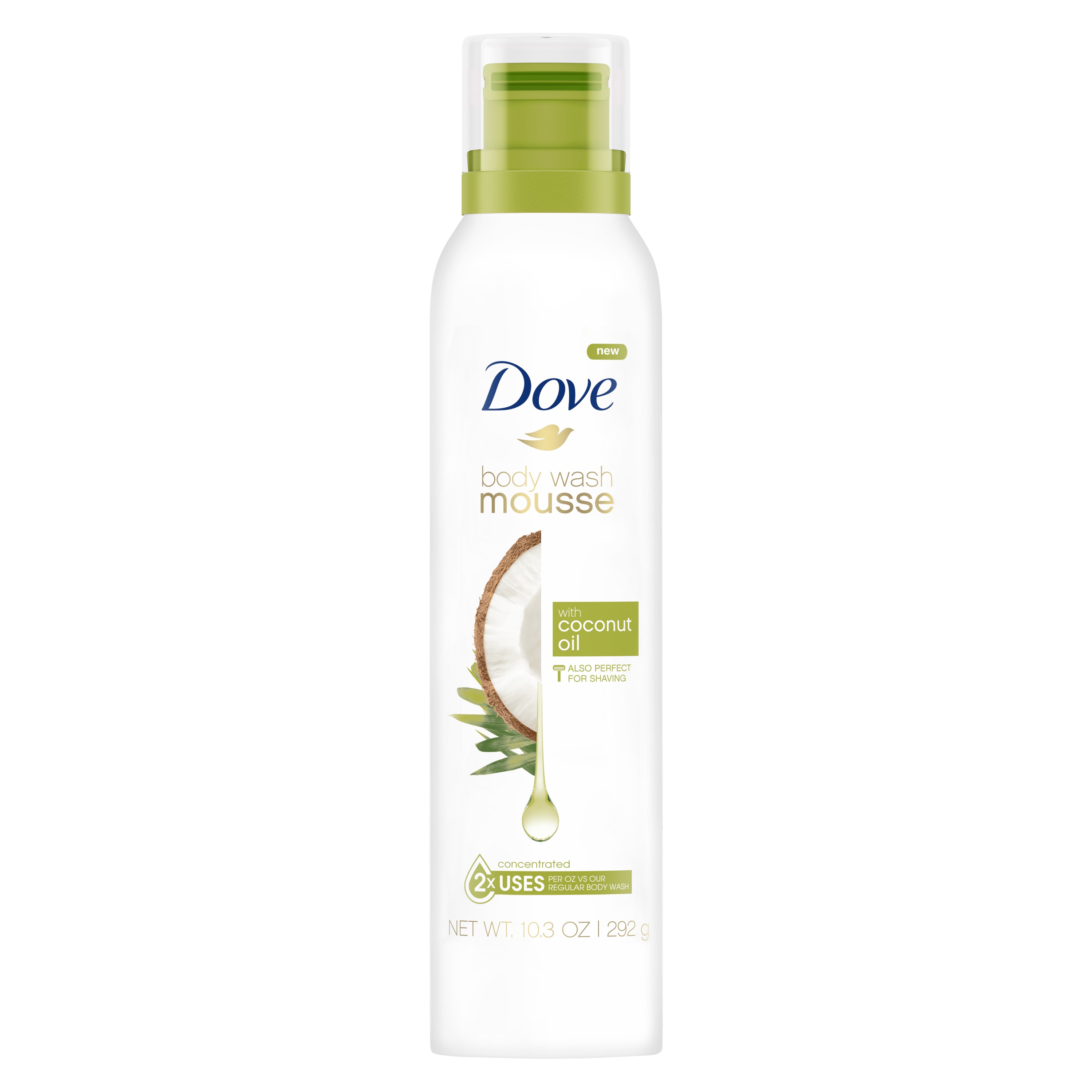 Dove Women's Body Wash Mousse with Sweet Coconut Oil All Skin, 10.3 oz - image 1 of 8