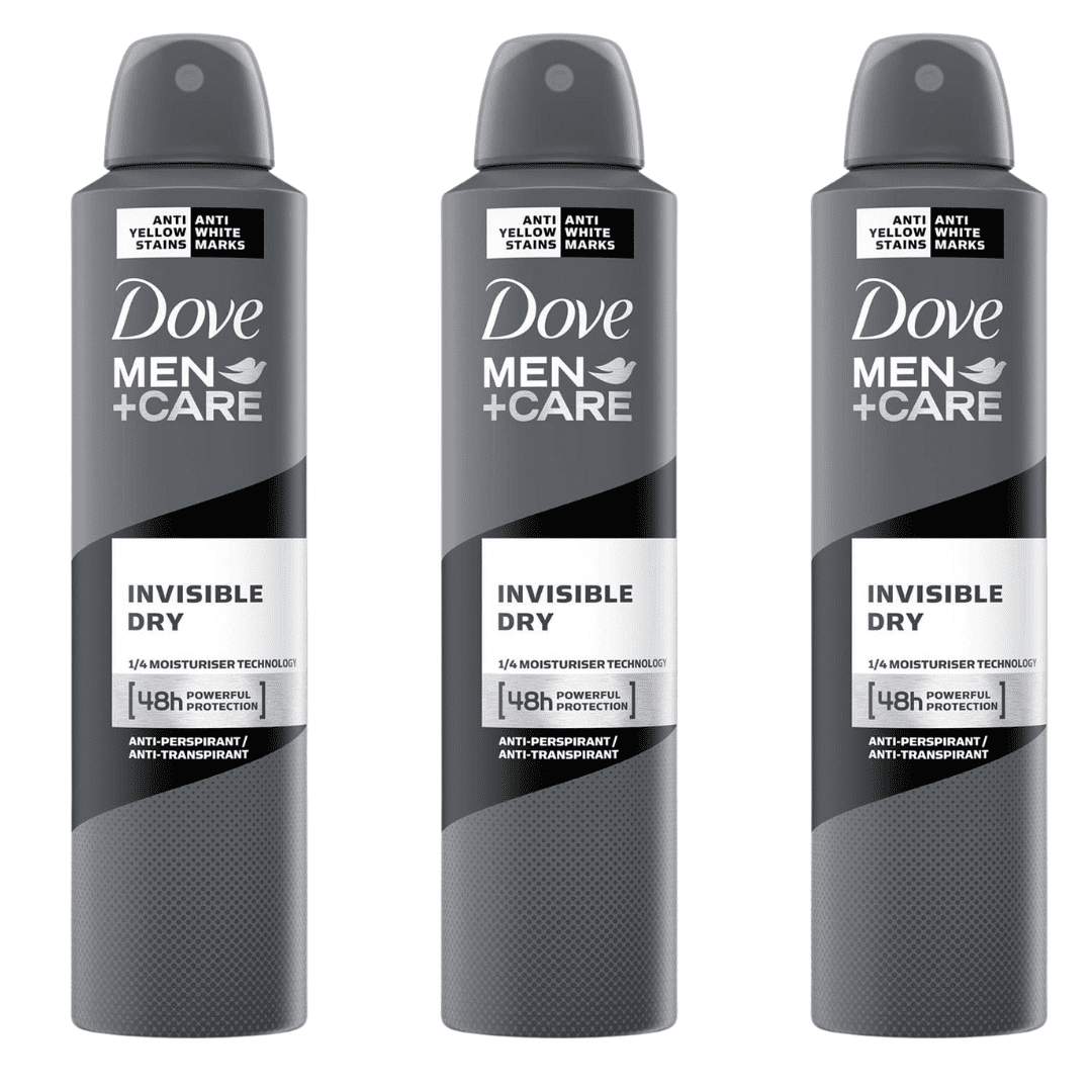 Dove for Men Plus Care Invisible Dry Aerosol Anti-Perspirant Deodorant 8.45 oz (3 Pack)
