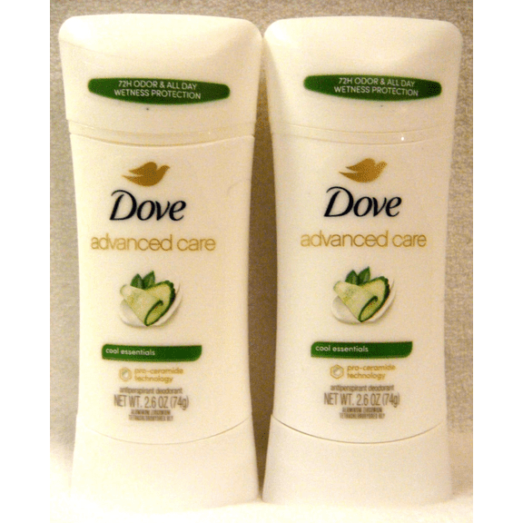Dove go fresh Antiperspirant Deodorant, Cool Essentials 2.6 oz, Twin Pack
