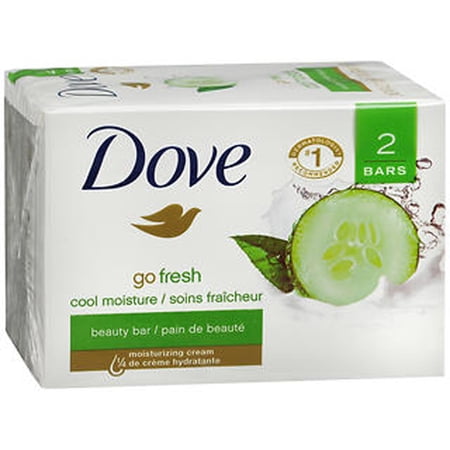 Dove go fresh Cucumber and Green Tea Beauty Bar, 4 oz, (Pack of 12)