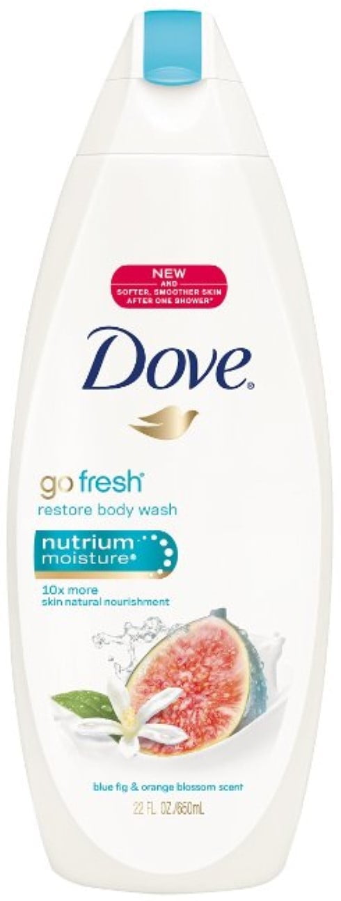 Dove go fresh Restore Body Wash, Blue Fig & Orange Blossom 22 oz (Pack of 2)
