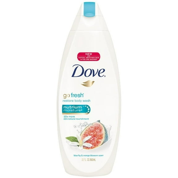 Dove go fresh Restore Body Wash, Blue Fig & Orange Blossom 22 oz (Pack of 2)
