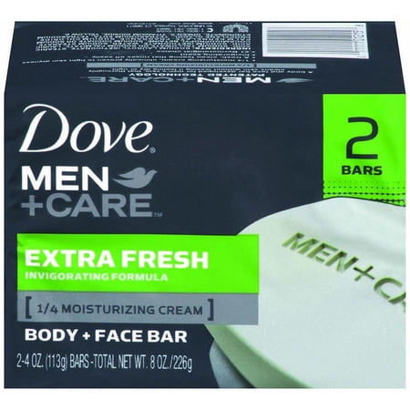 Dove men plus care extra fresh body and face bath bar - 2 ea (Pack of 48)