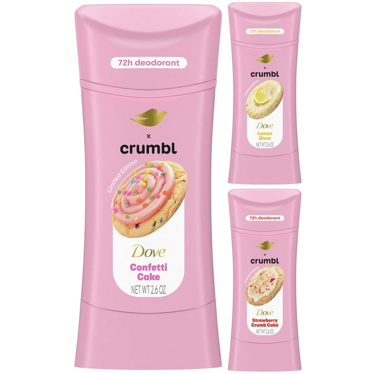 crumbl Dove デオドラント　セット Dove x Crumbl Deodorant Variety Pack - Funfetti Birthday Cookie