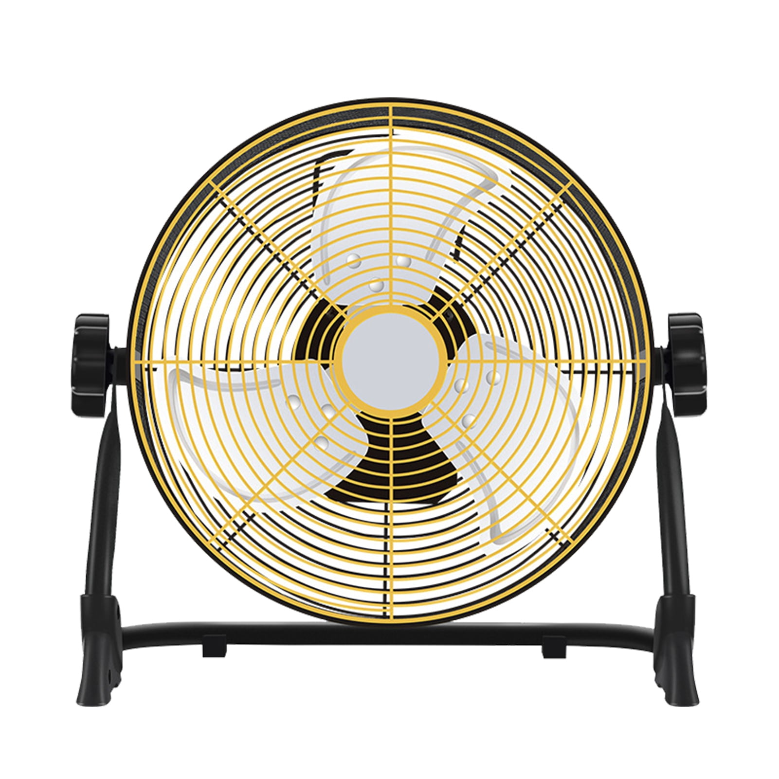 DovePro 12 Inch  Floor Fan,12 Gears Adjustment Battery Operated Cordless Metal Blade High Velocity Outdoor Fan,Industrial Style Charging Floor Fan for Camping,Travel,Patio,Indoor