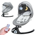 thumbnail image 1 of DovePro Electric Baby Swing,with Intelligent Induction System and Safety Harness,Remote Control Bluetooth-compatible Electric Toddler Rocker,Adjustable Backrest with Soft Music, 1 of 10
