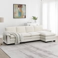 thumbnail image 1 of MAYEERTY 118" Modern Chenille Sectional Sofa - 5-Seat L-Shaped Couch with Double Cushions/Storage Pockets/Reversible Chaise, 3 Colors, 1 of 25