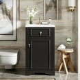 thumbnail image 1 of MAYEERTY 20" Bathroom Vanity - With Ceramic Sink, Soft-Close Door & Adjustable Shelf, Tiny Bathroom Essential, 1 of 16