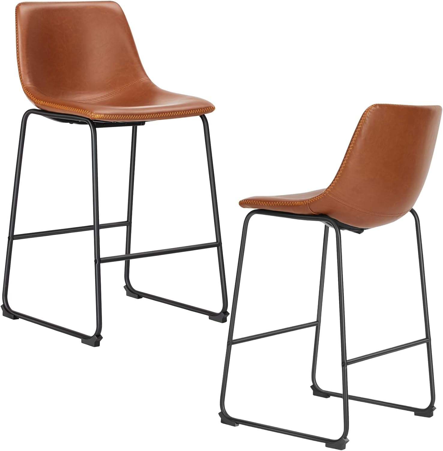 Dovelina 26 Inch Barstools - PU Leather Counter Stool - Walmart.com