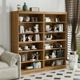 thumbnail image 1 of MAYEERTY 31"x31"x16" Doorless Storage Wood Cabinet for Living Room, Natural Wood, 1 of 7
