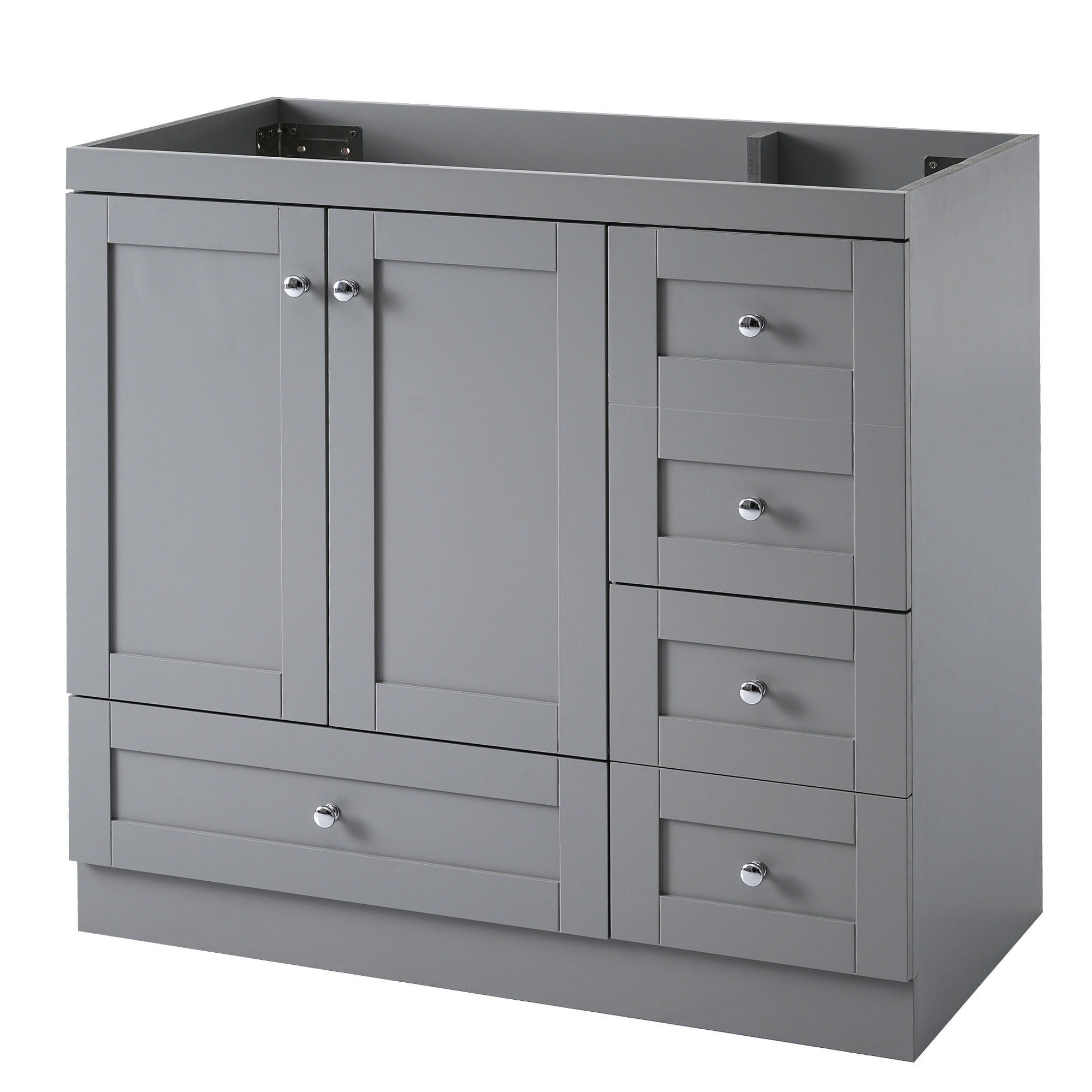 MAYEERTY 36" Bathroom Vanity - Cabinet Only, Sink Not Included, Versatile Design for Bathroom Organization