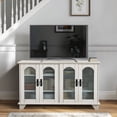 thumbnail image 1 of MAYEERTY 45" × 26" TV Stand for TVs up to 65" with Storage, White, 1 of 5