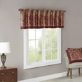 thumbnail image 1 of MAYEERTY 50x18" Jacquard Window Valance Burgundy, 1 of 8